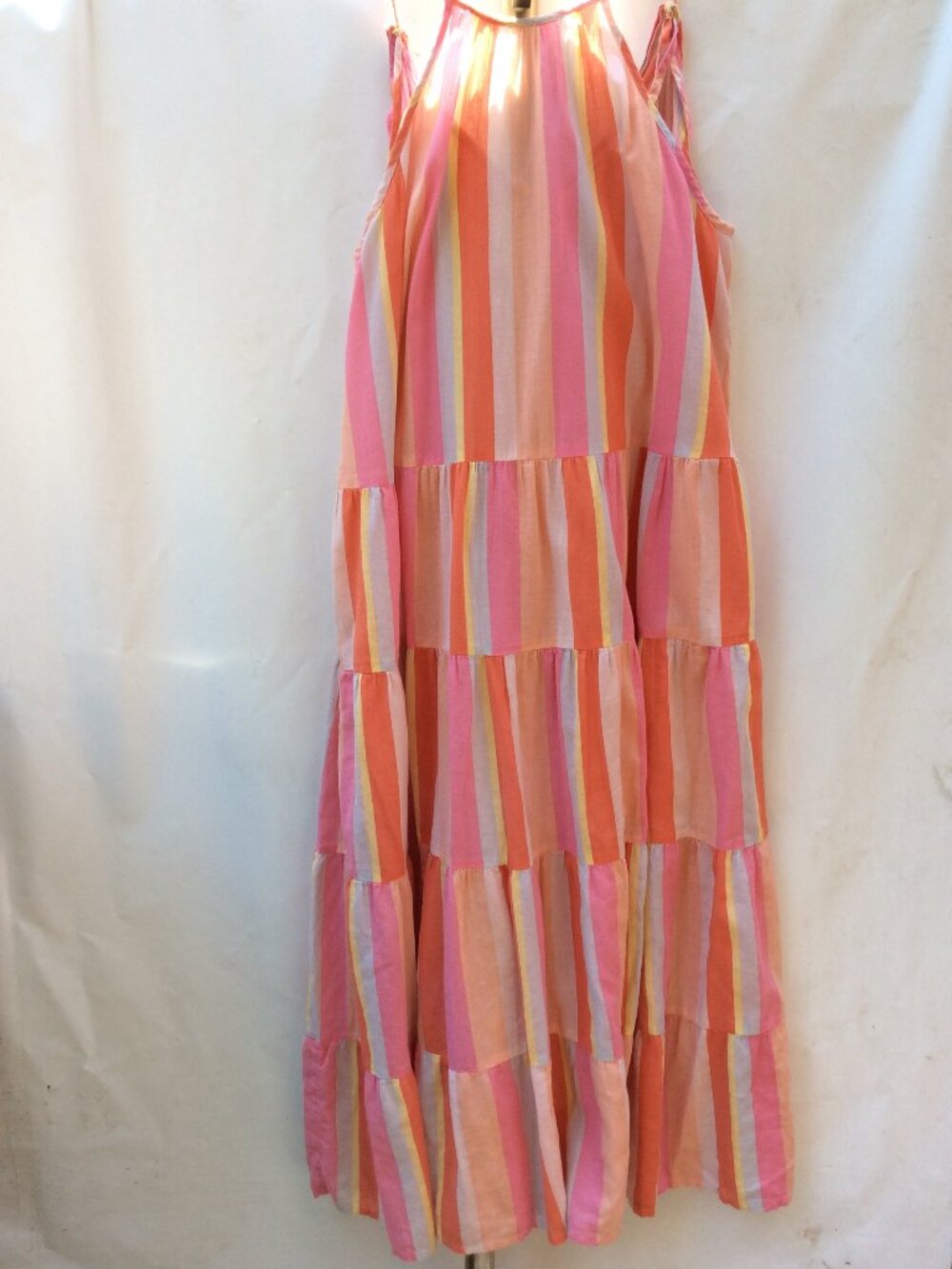 100% Cotton Accessorize London Tiered Boho Maxi Dress L